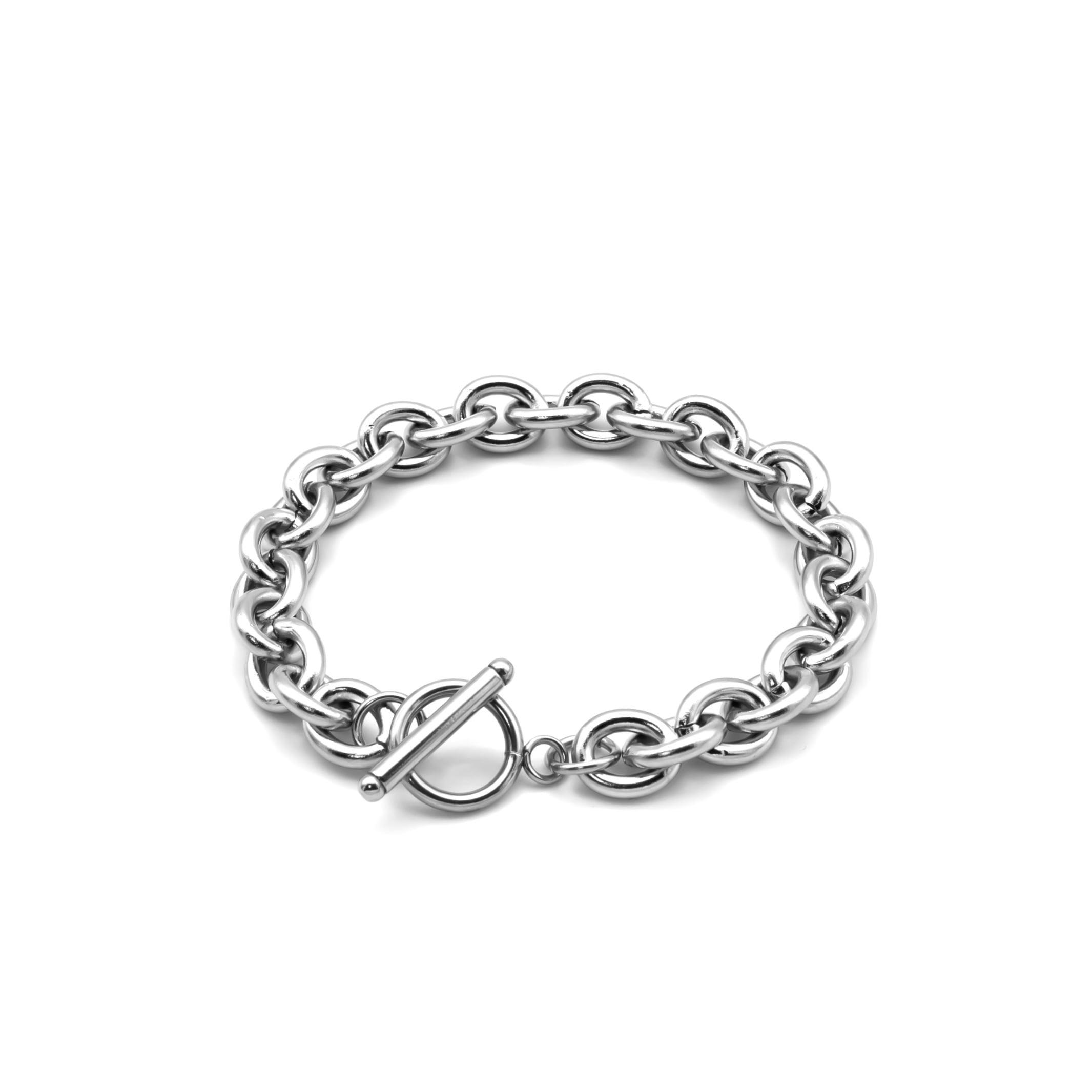 Cable chain bracelet（cbr0004s） | crossjewellia