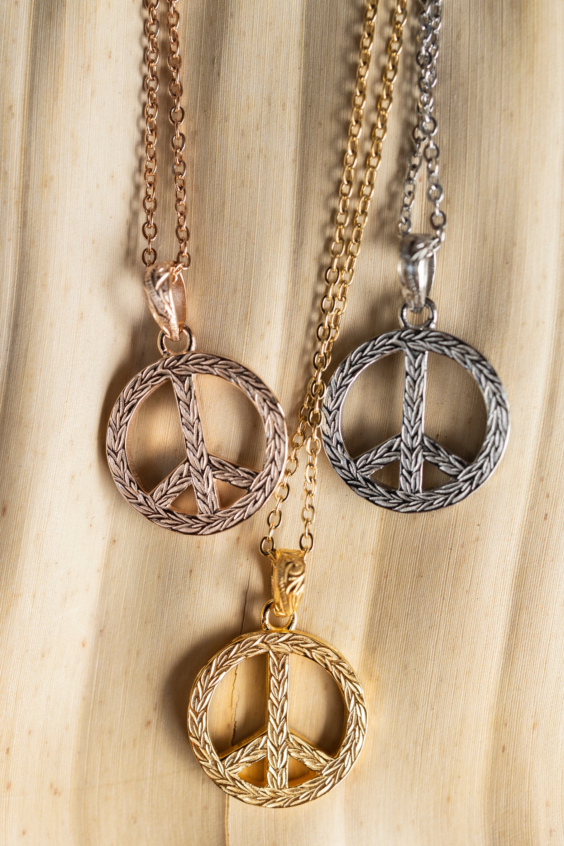 アイリービーチ　ゴールド ピースマーク ネックレス Peace necklace【リバーシブル】 | IRIEBEACH