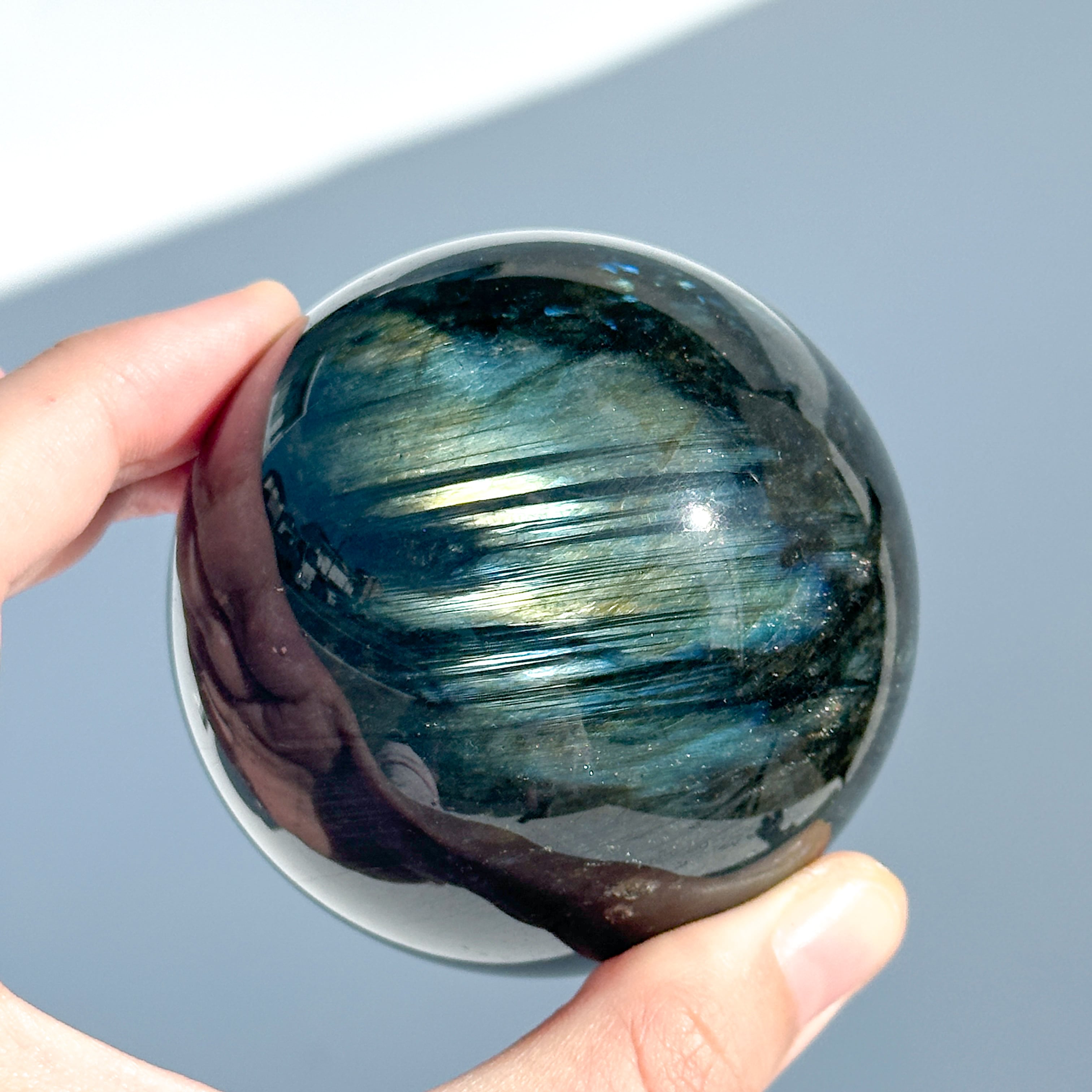 Bigラブラドライト スフィア 93◇ Labradorite ◇天然石・鉱物