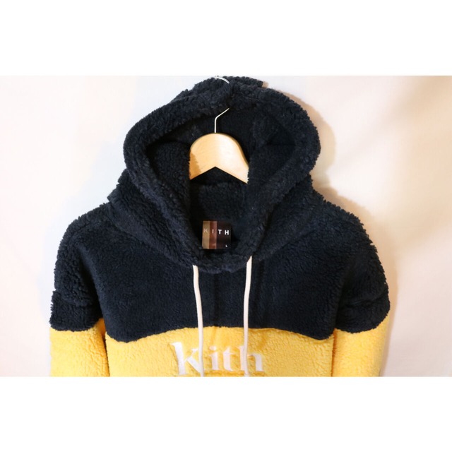 KITH SHERPA DOUBLE POCKET HOODIE SOLAR YELLOW Size L | NEO TRIBE