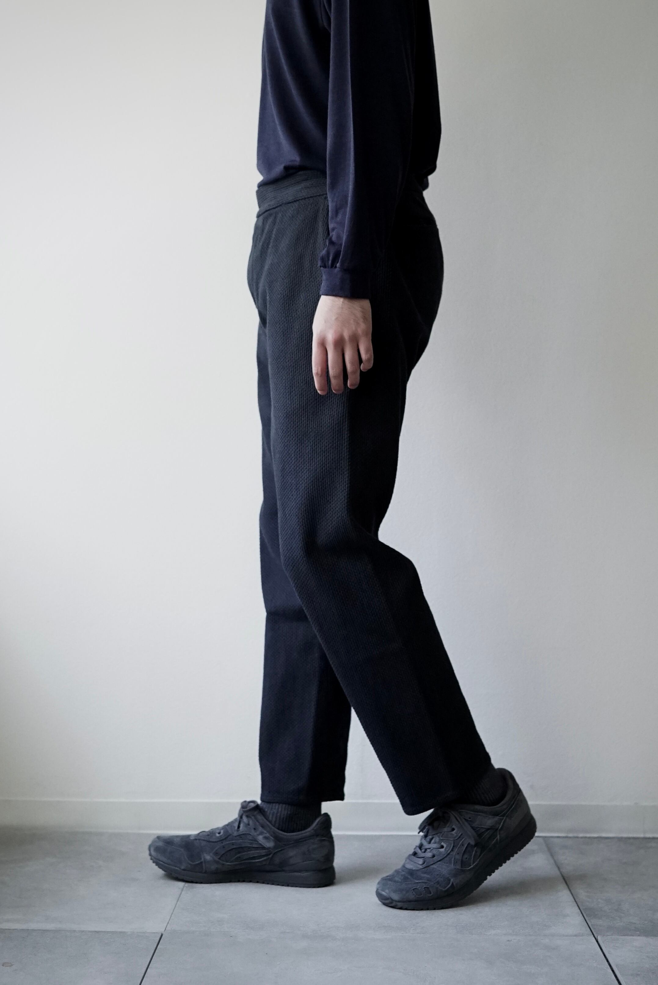 【未使用】COLINA 刺し子 curve slacks