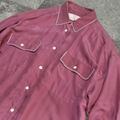 stitch design silk shirt