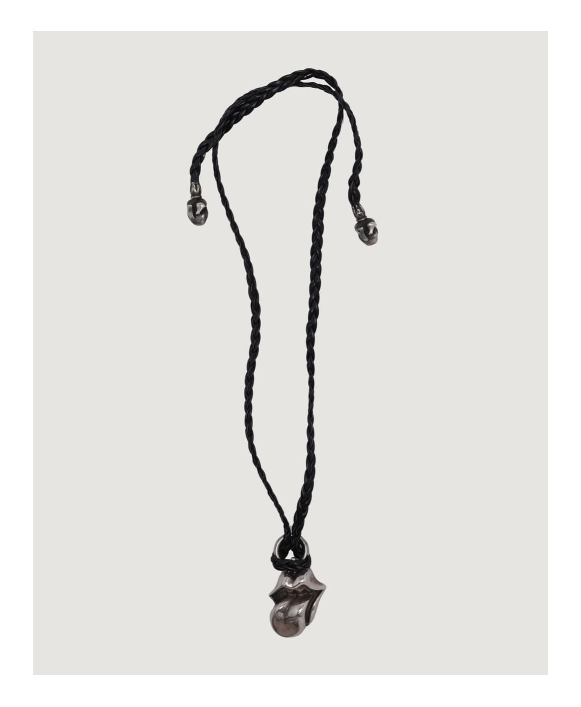 CHROME HEARTS クロムハーツ Rolling Stones Pendant on Braided