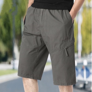 ハーフパンツ ショートパンツ メンズ 3色 S-2XL  五分丈 薄手 イージーパンツ ウエストゴム カジュアル アウトドア 夏 26LT595