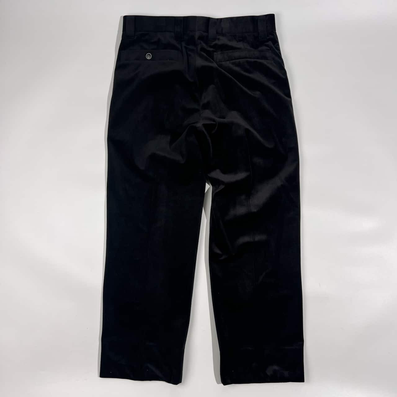 上下 PAGERO パジェロ セットアップ ベロア ベルベット テーラードジャケット スラックス スーツ 上(M)下(82)/ブラック メンズ