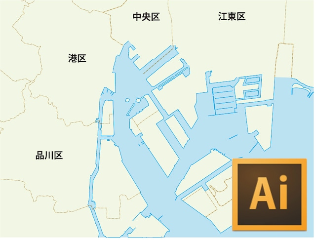 都道府県地図（白地図）-テストデータ