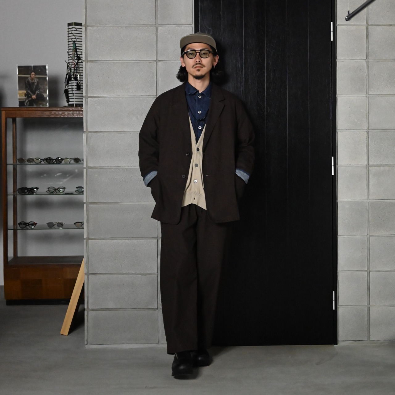 THE DAY / BRUSHED COTTON EASY TROUSERS