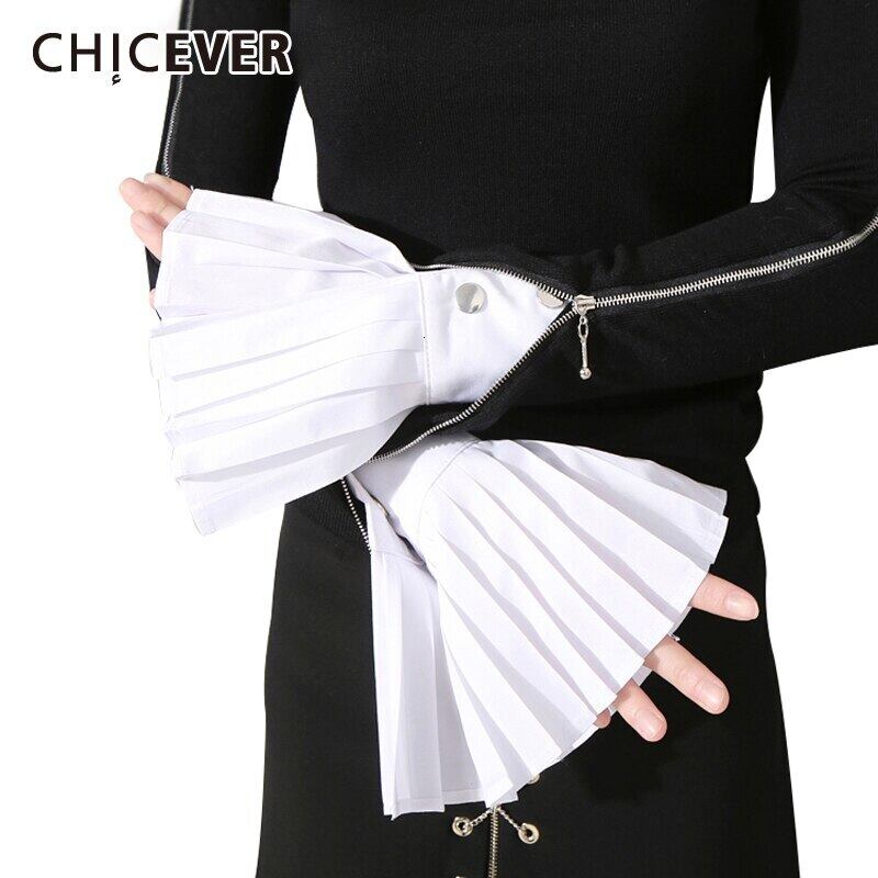 CHICEVERシャーリングレディースグローブフレアルーズボタンスプリングカフアクセサリーグローブ2020服 春物 6base512682048084