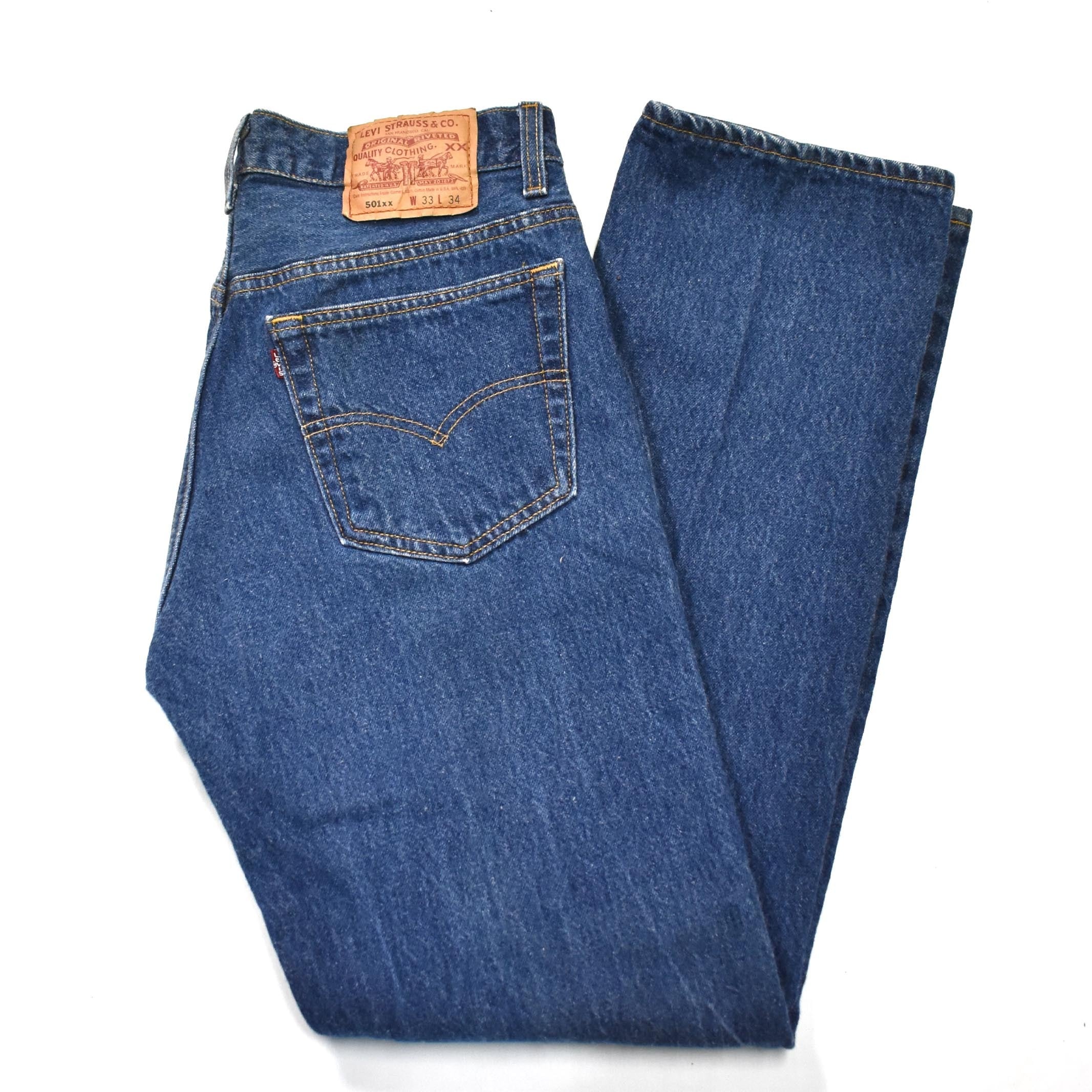 31/30] 00's Anchor Blue Beyond Baggy Denim Pant Black | mongos