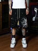 ブレットホールブロークンスウェットパンツショーツ