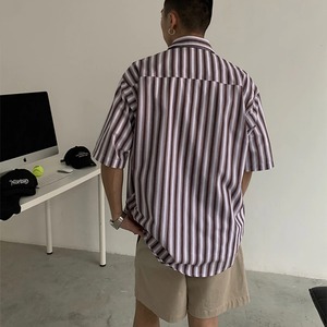 ★RETRO BLUE STRIPED TOURING SHIRT　　　A0659