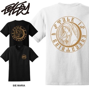 【eye-474ss】EYEDY アイディー SIE MARIA ショートスリーブTシャツ 大きいサイズ WHTIE BLACK ホワイト ブラック ビッグシルエット