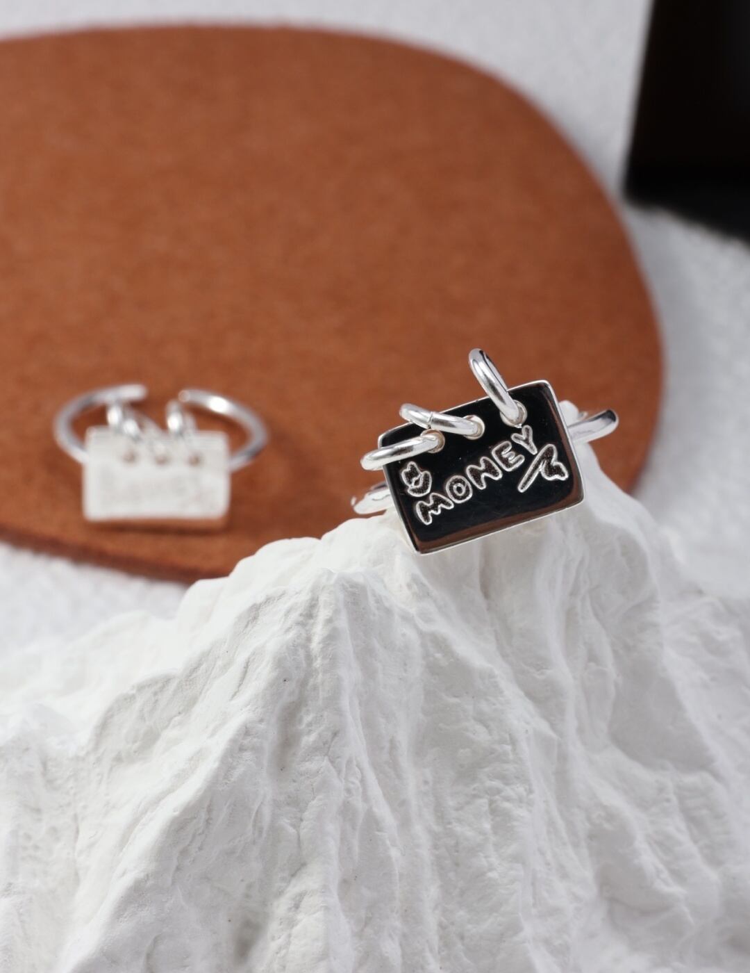 「Money Diary」オリジナルシルバーリング 金運アップ ノートブックデザイン フリーサイズ