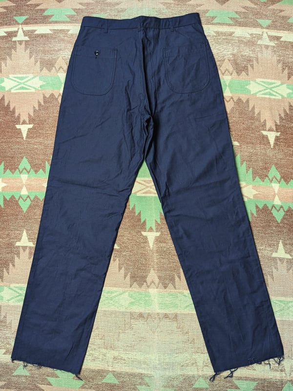 70s U.S.NAVY Dark Blue Utility Trousers （36R） DEAD-STOCK 