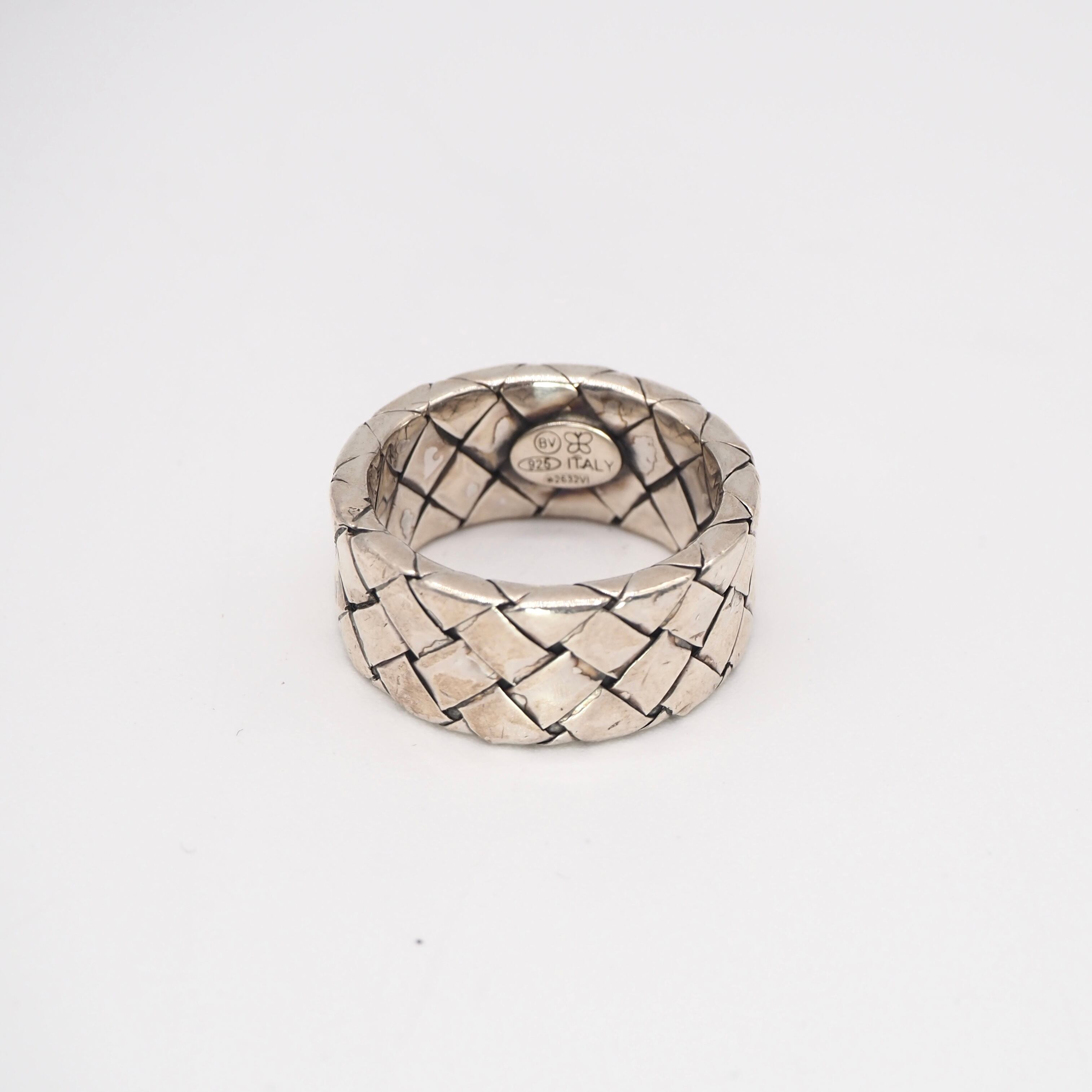 BOTTEGA bottega veneta イントレオーバルシルバーリング VENETA 約12 