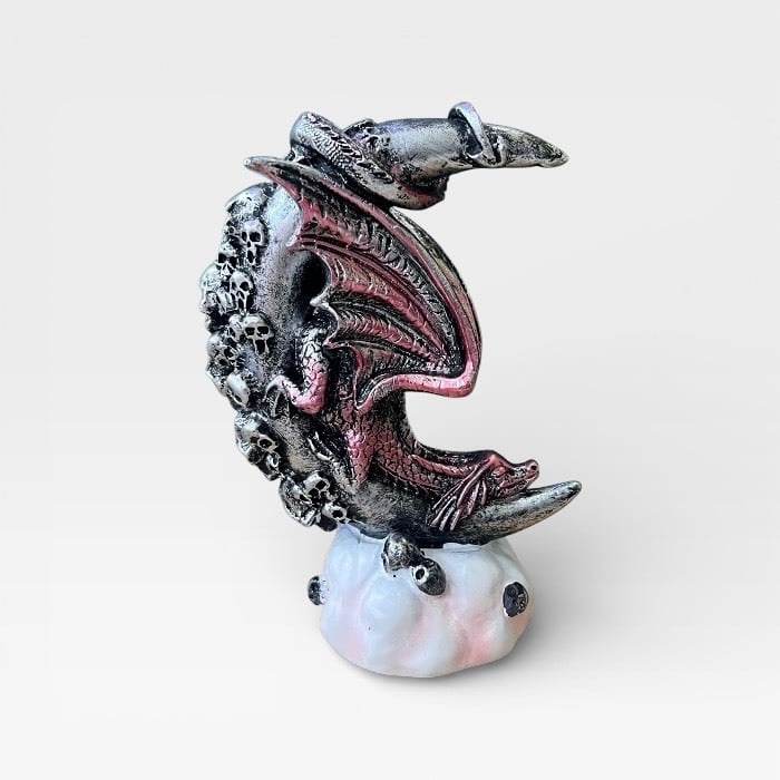 ファンタジックドラゴン ドクロの月にドラゴン 龍 竜 ドクロ 髑髏