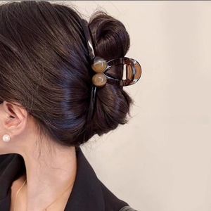 【特価処分】ヘアクリップ 大きめ バンスクリップ へあくりっぷ 大きめしっかり オフィス 髪留め クリップ シンプル ヘアアクセサリー かみどめ クリップ 大きめしっかり ワクロスビーズのヘアピン