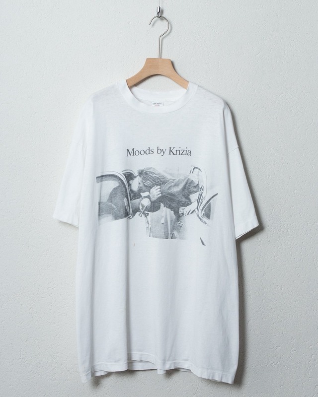 good fade printed T-shirt "KRIZIA" / single stitch / Made In USA