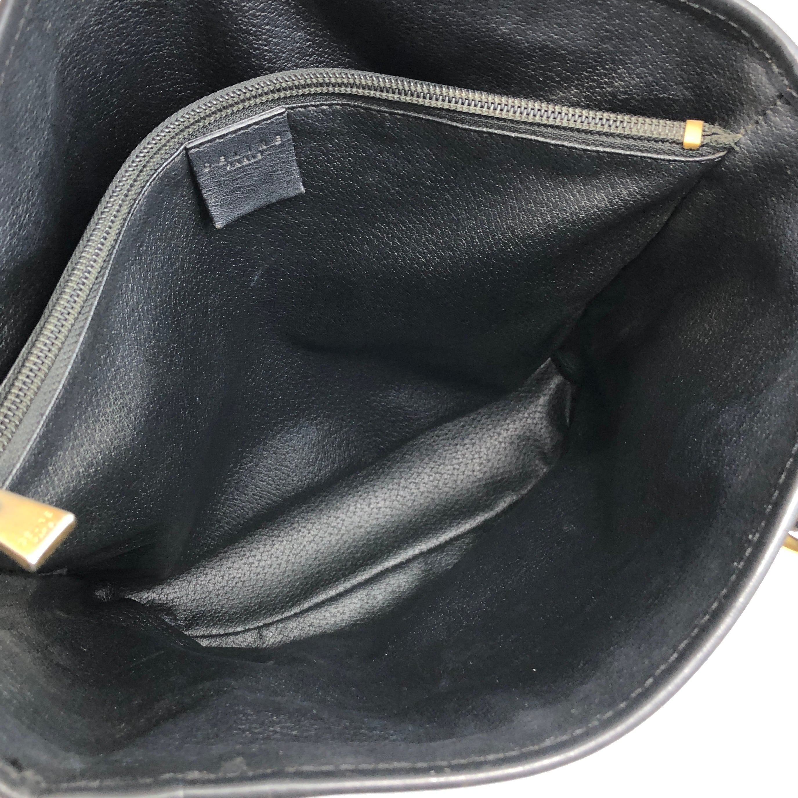 CELINE セリーヌ マカダム トートバッグ ブラック ブラゾン型押し PVC