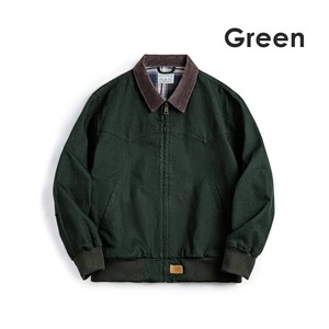 Retro Canvas Ribbed Hem Cuffs Jacket / レトロ キャンバス リブ ヘム カフ ジャケット