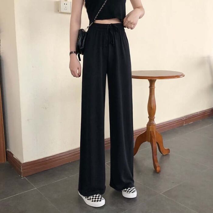 スプリングサマーカジュアルパンツ スタイルルーズギャザー薄手 春物 夏物 ケッペル36562951513