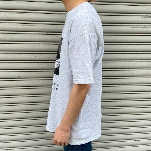 90s シェイクスピア　偉人Tシャツ　肖像画T プリントT 霜降りグレー　XL