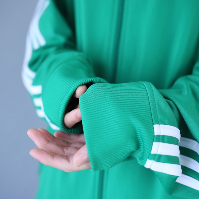 "adidas" good green XXL over silhouette track jacket