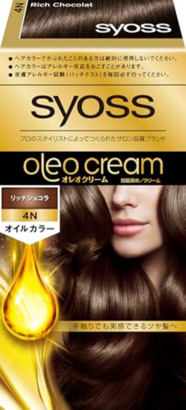 サイオス オレオクリーム 白髪染め 4N リッチショコラ [医薬部外品] 1個 (x 1)