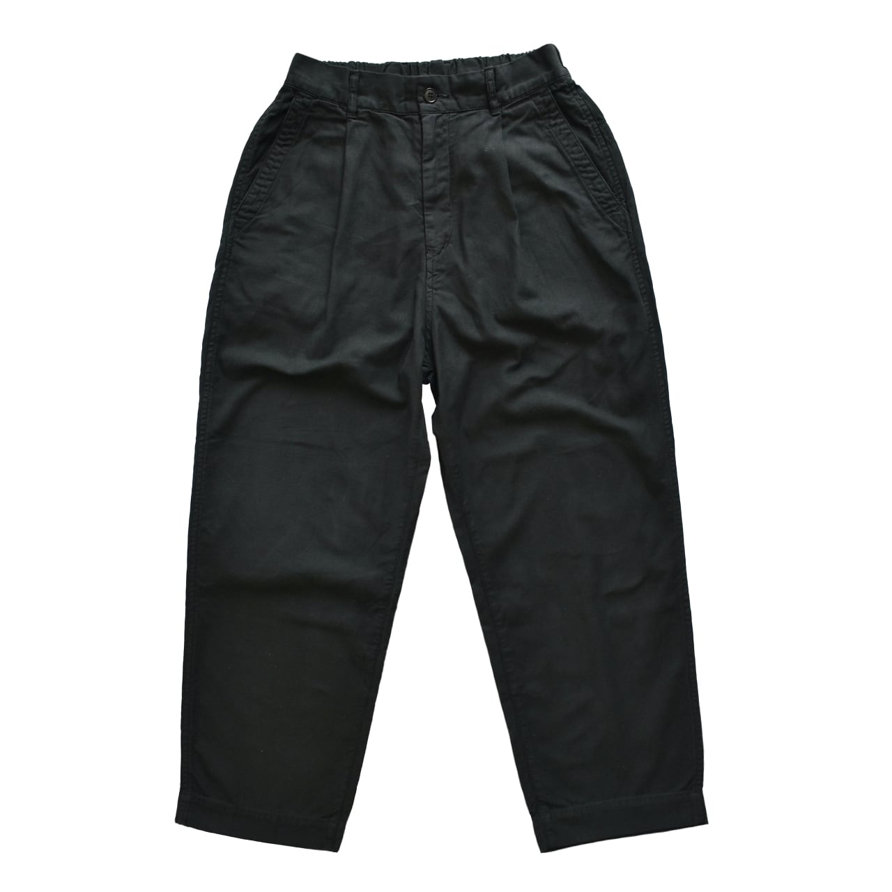 SAGE DE CRET / CO/LI BACK SATIN ONE-TUCK WIDE PANTS / バックサテン