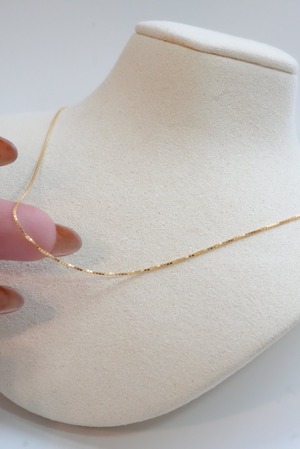 〈Near Jewelry Collection〉 0.7mm chain necklace