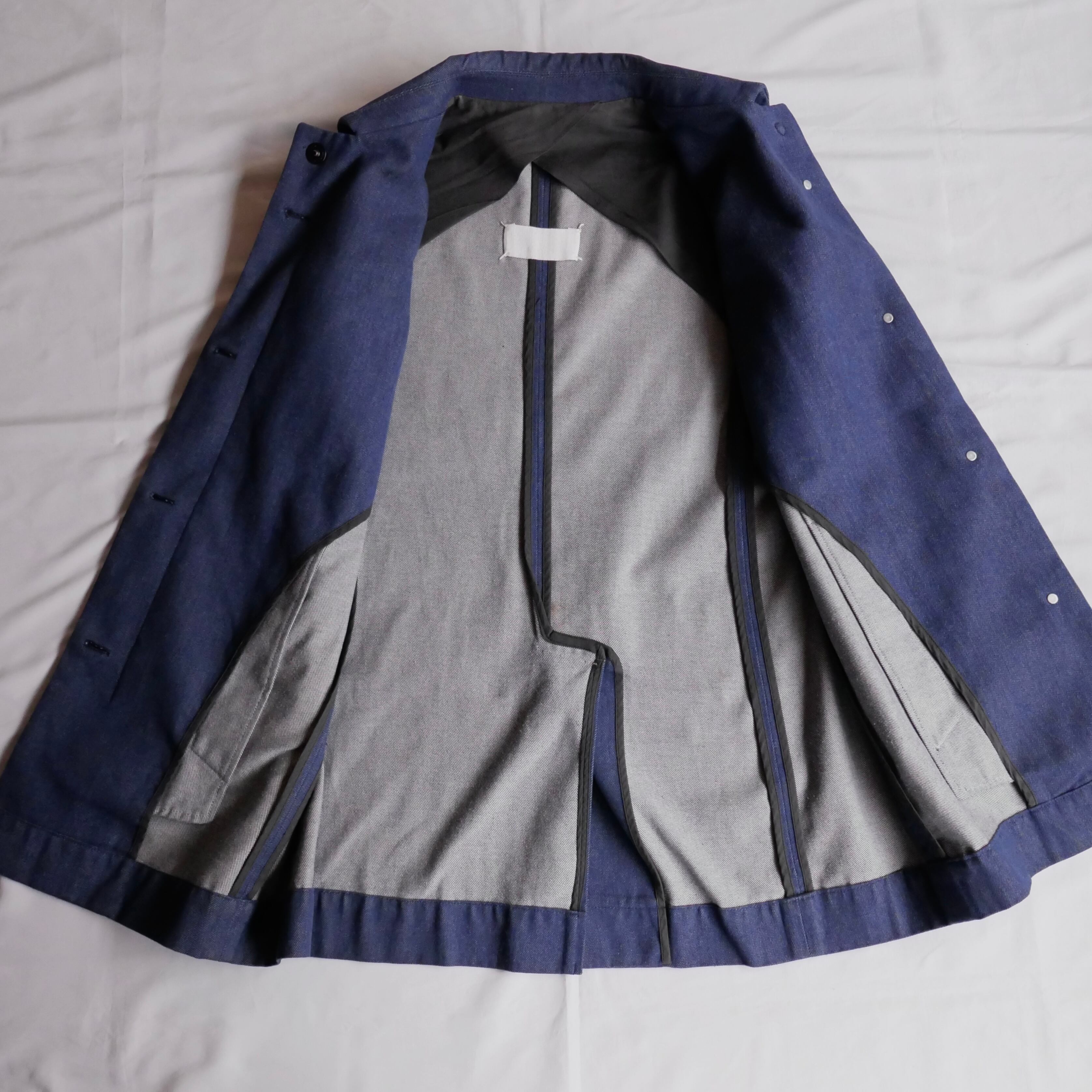 90s Maison Maison Margiela 白タグ DENIM CAR COAT | safarionline 90s Maison Maison Margiela 白タグ DENIM CAR COAT | safarionline