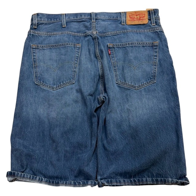 【W38】Levi's569  デニムショーツ　革パッチ