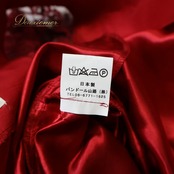 フラダンス 衣装 Paondor パンドール ワンピース ドレス レッド系 日本製 赤 光沢 花 花柄 レース 上品 高級感 フラ ダンス ハワイアン アロハ ダンス衣装 イベント ステージ フリル 華やか かわいい