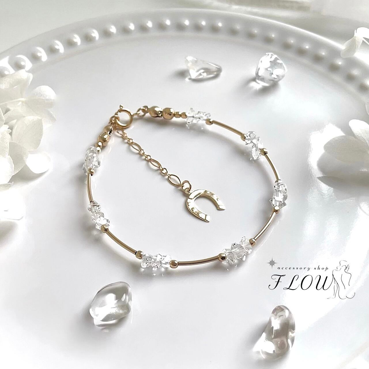 holy brilliance ハーキマーダイヤモンド デザインブレスレット