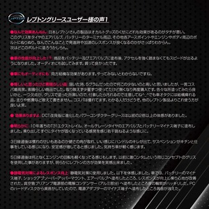 レプトンスーパーコンダクターグリースDCT-X 燃費向上 パワートルクアップ！