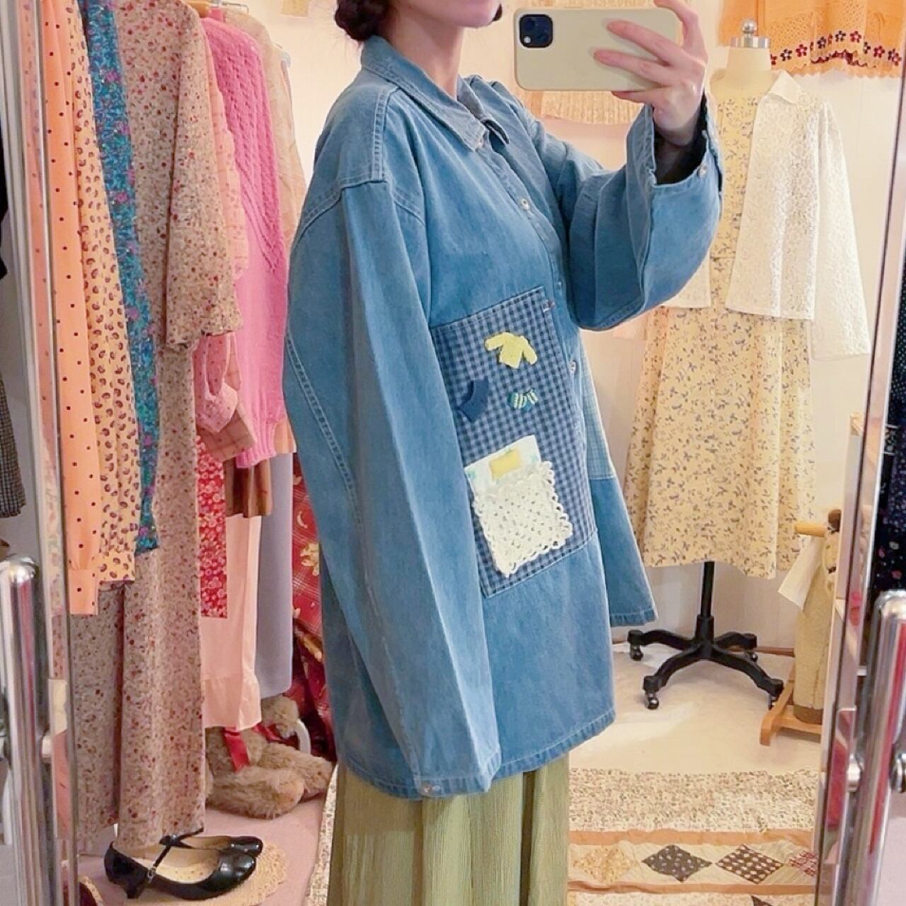 remake ✂︎ dwarf's room check pocket shirt