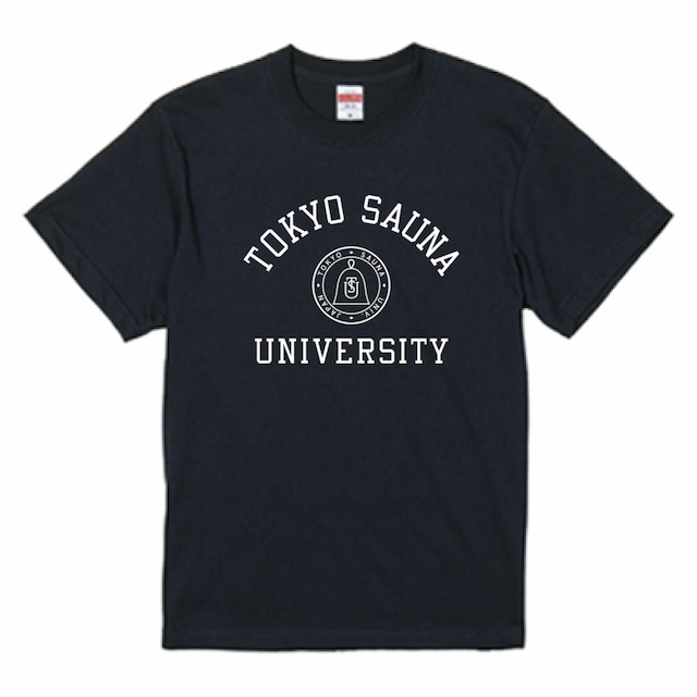 「TOKYO SAUNA UNIVERSITY」Tシャツ ＮＡＶＹ