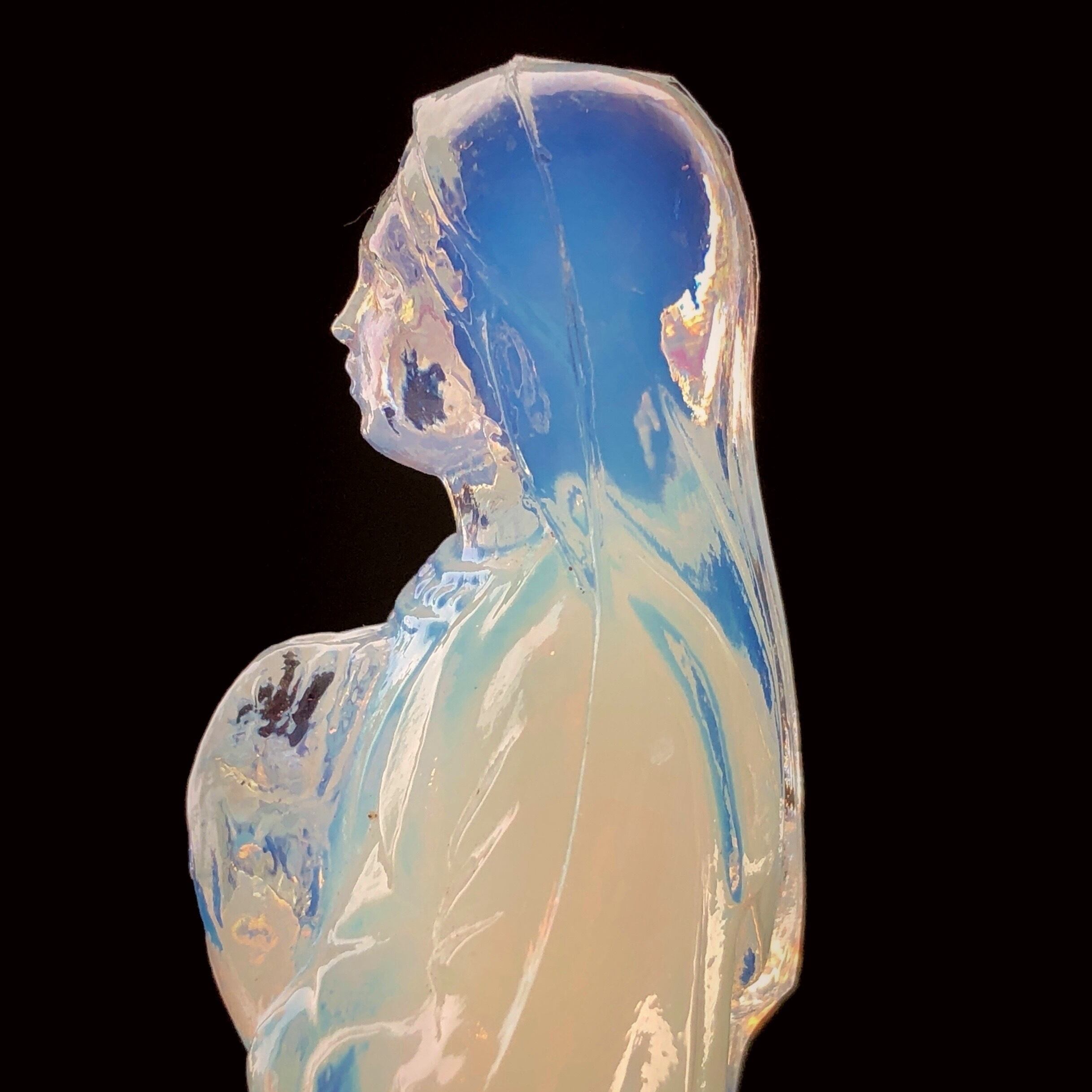 オパールセントガラスの聖母像 | メルキュール骨董店