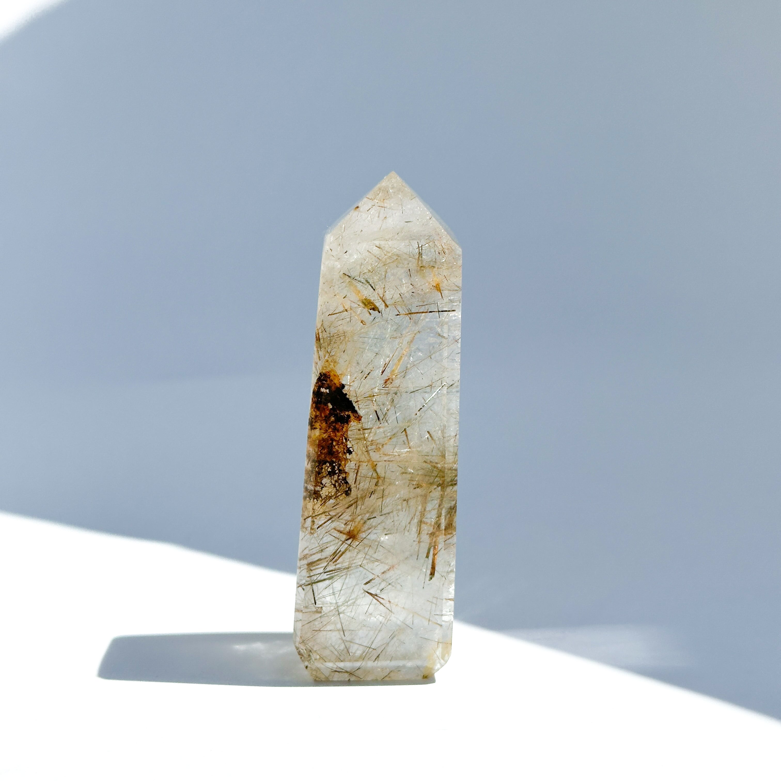 マルチルチルクォーツ タワー 01◇ Multi-Rutile Quartz ◇天然石