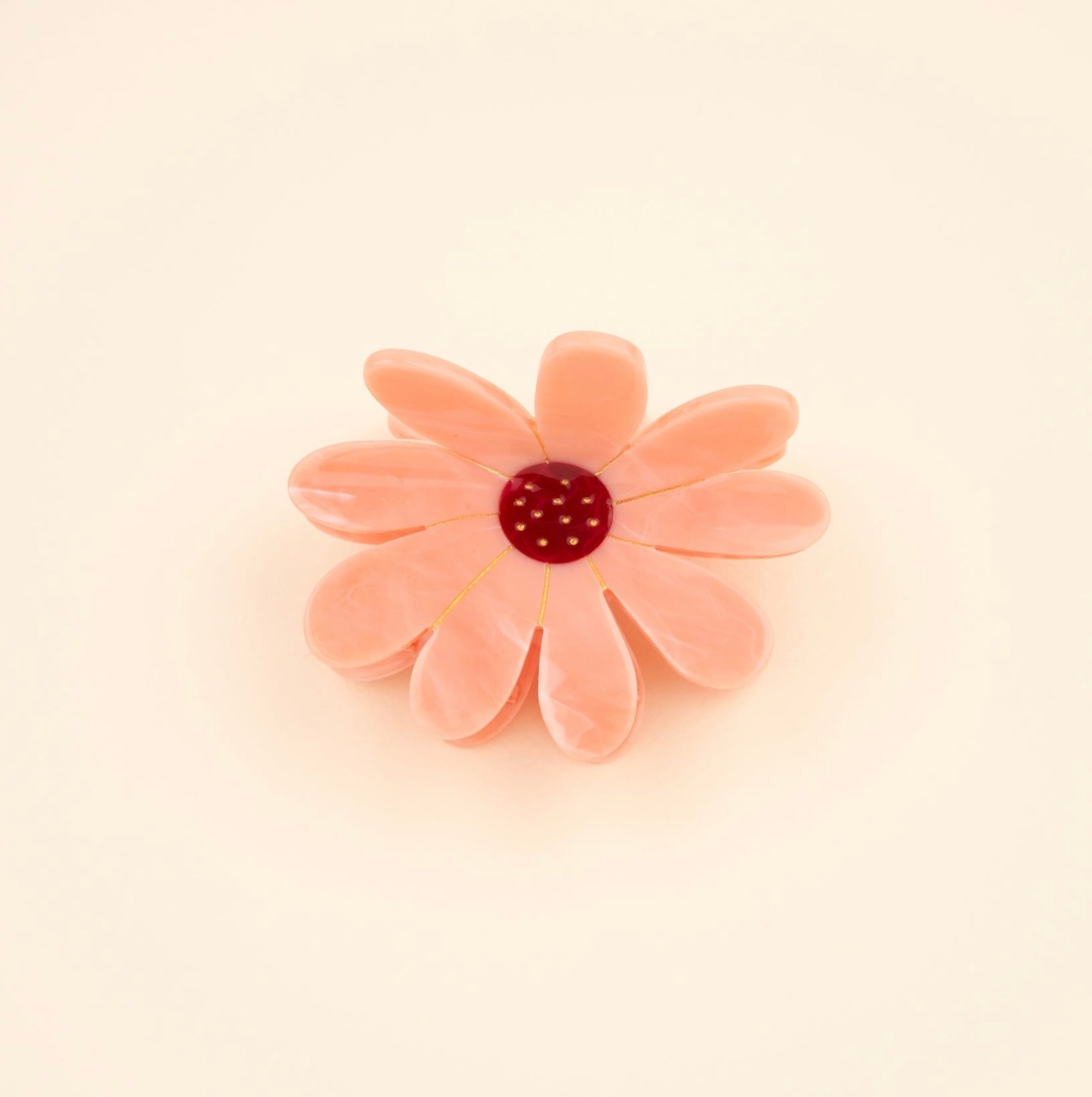 【Coucou Suzette Once upon a time collection-Flower pink hair claw-】