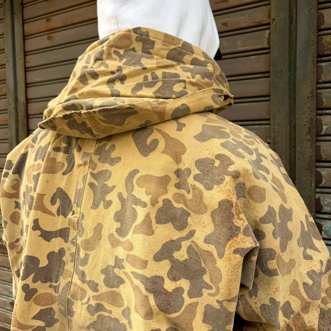 80s USA製 Converse ハンティングジャケット ダックハンターカモ L