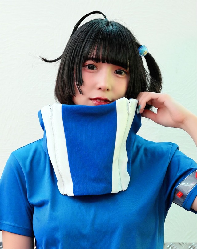 Zip Neck Warmer【BLUE】/AIKA ELECTRONICS