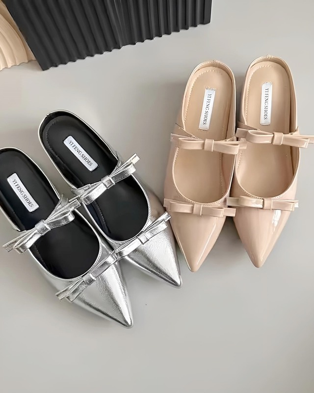 ダブルリボンストラップミュール（2 colors）　24WP09031