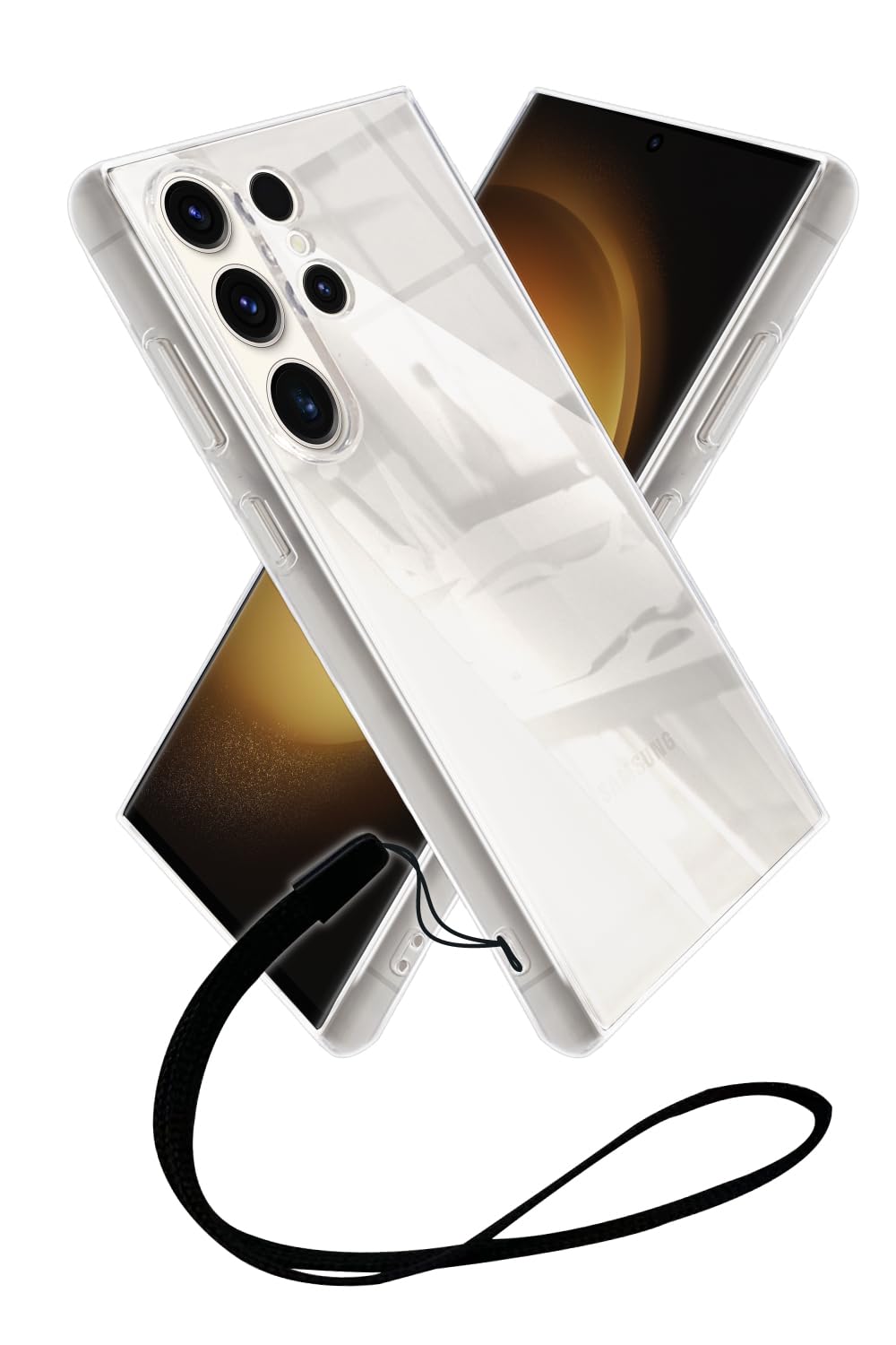 シズカウィル Galaxy S23 Ultra クリアケース SC-52D SCG20 ケース カバー クリア ケース 1個入り
