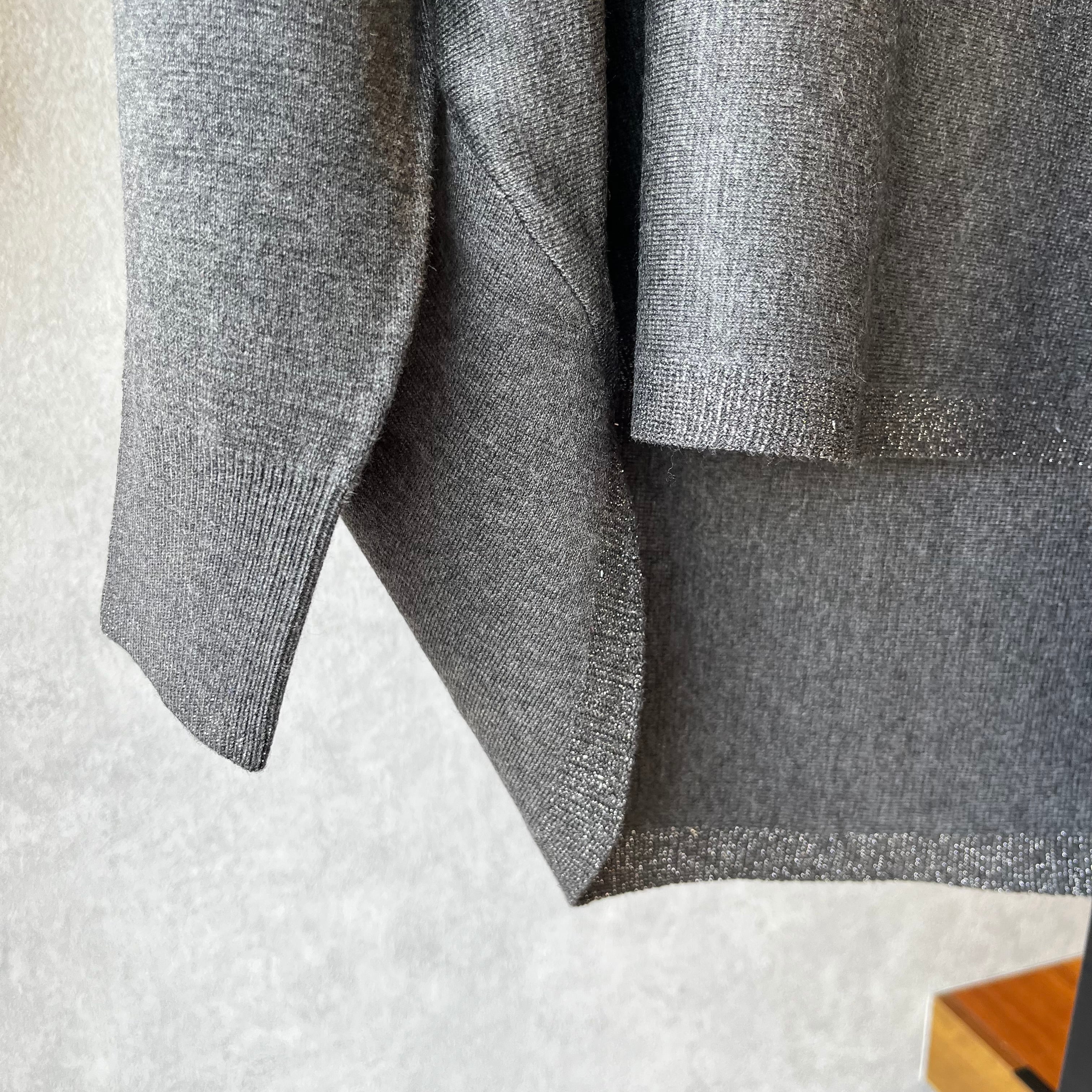 Un carnet 裾ラメ入りカラーニットトップス(☆N) | whispermusee