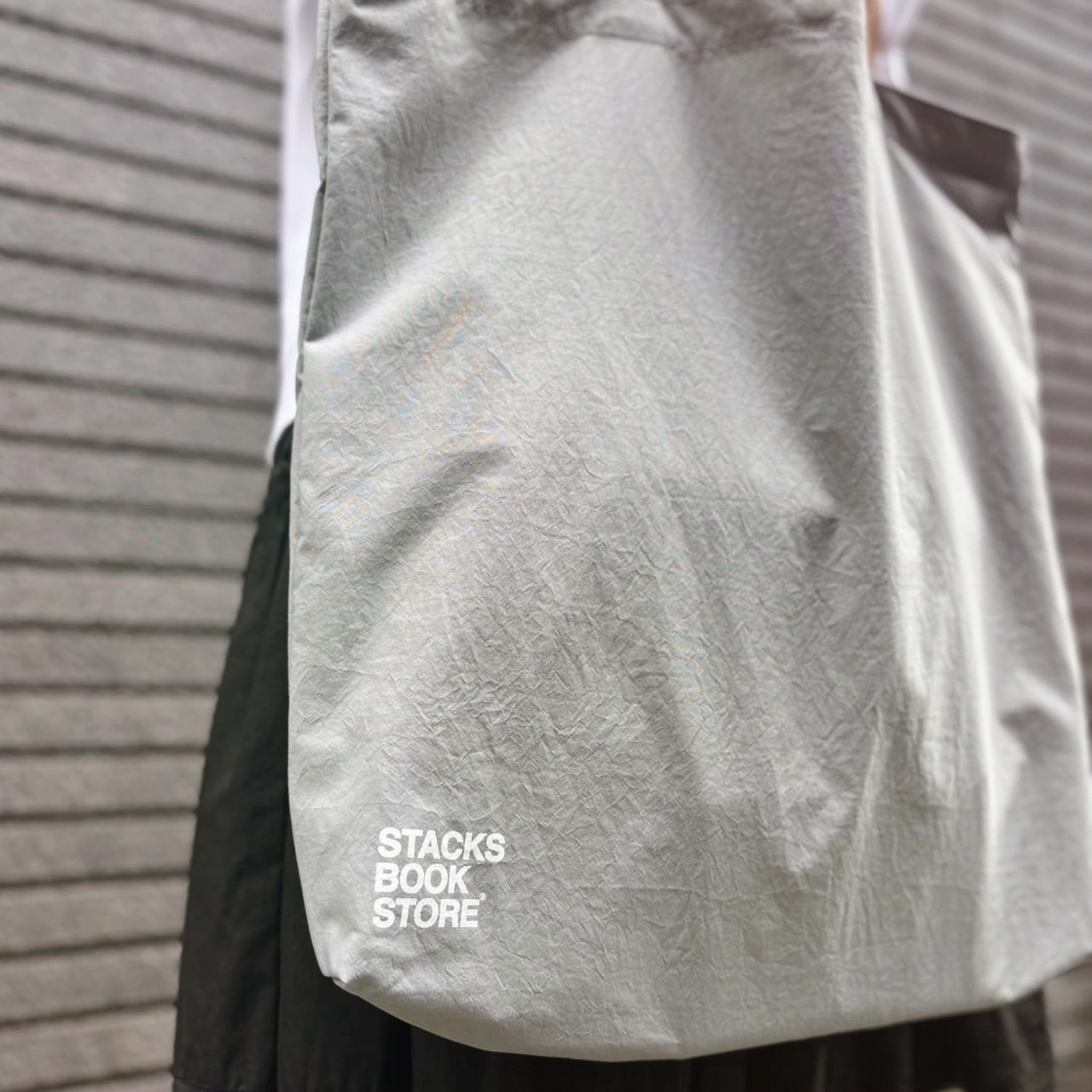 stacks bookstore - 2way nylon tote | stacks bookstore