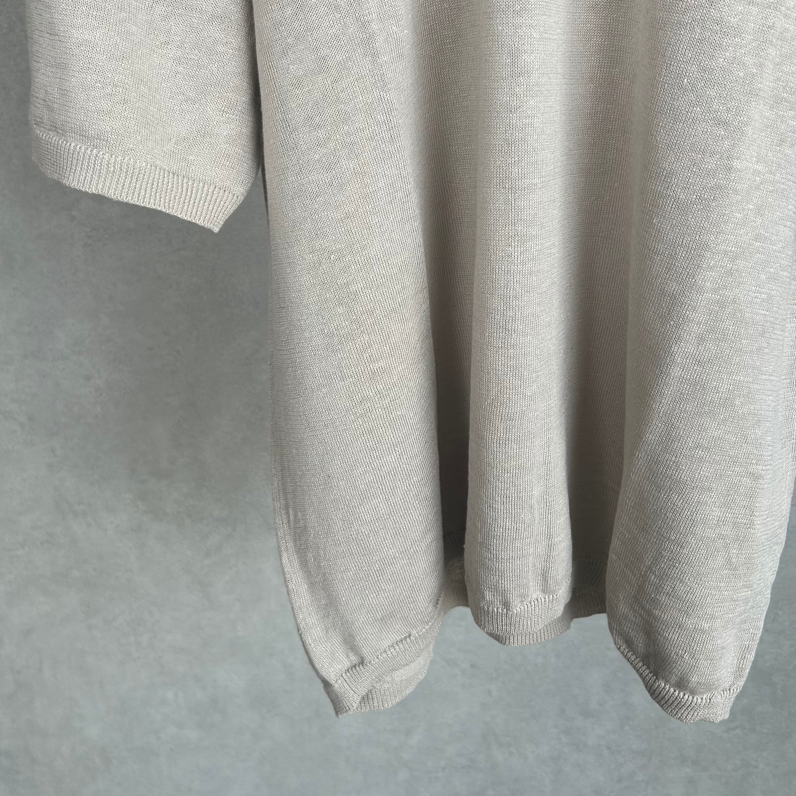 26SS》【STILL BY HAND】LINEN COTTON KNIT TEE スティルバイハンド