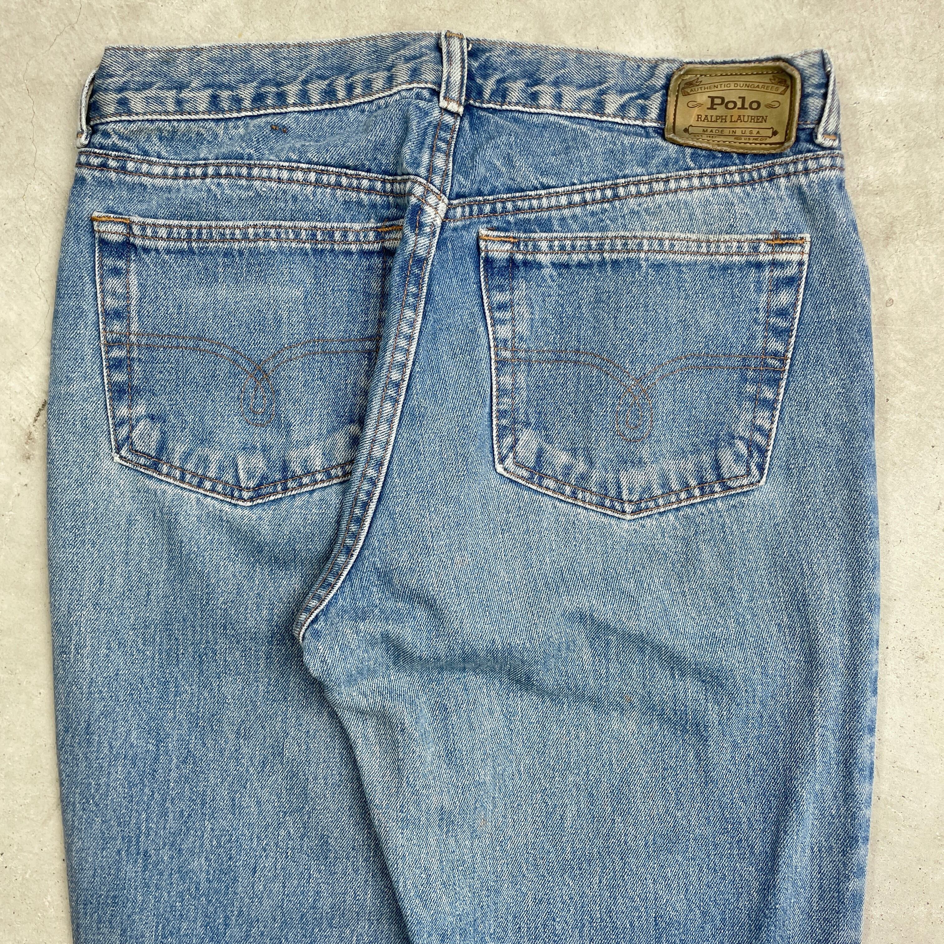 80年代 USA製 Polo Ralph Lauren ポロラルフローレン デニムパンツ 