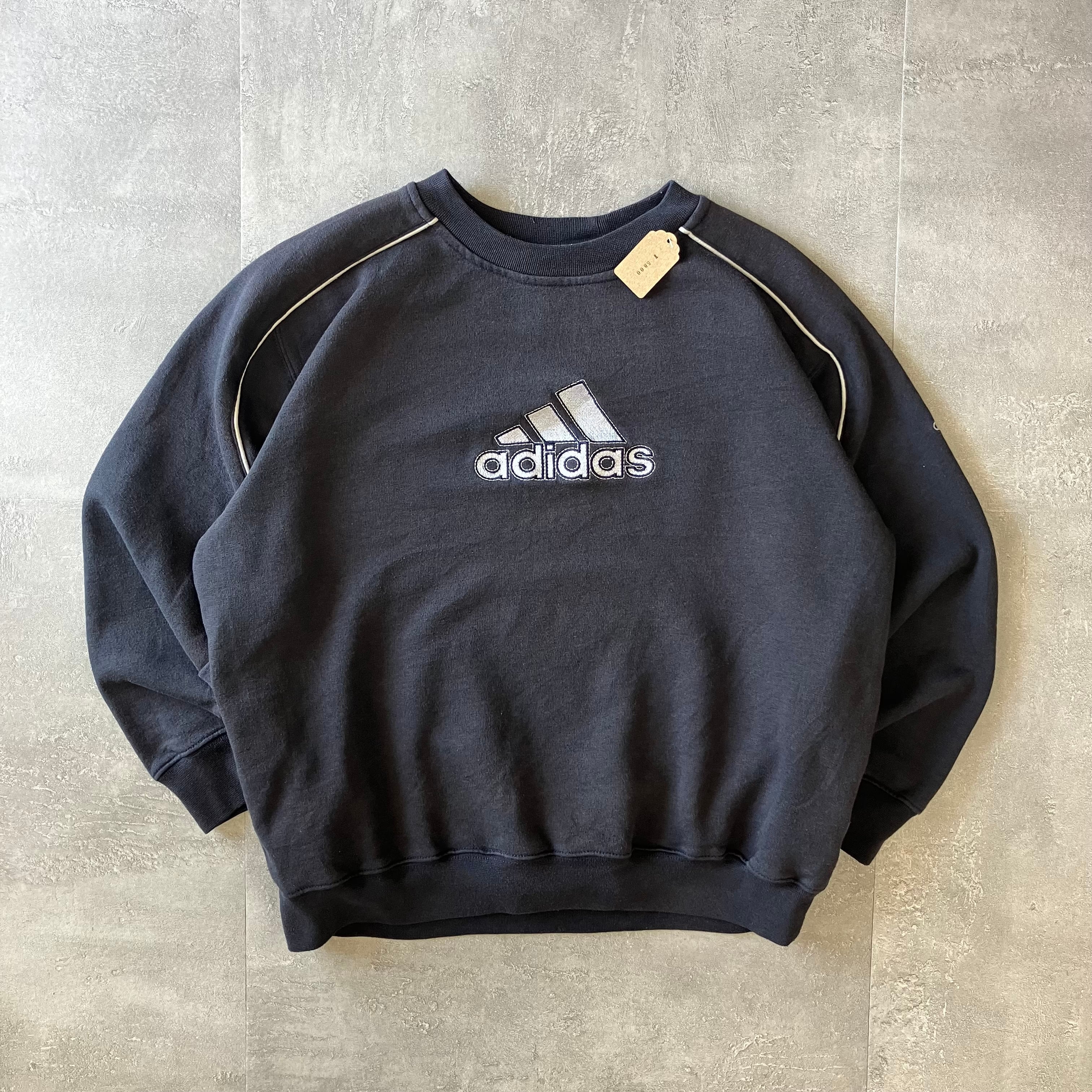 adidas 00s スウェット センターロゴ 刺繍 S No.1923