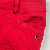 adabat アダバット クロップド丈 パンツ 42/レッド レディース ゴルフ